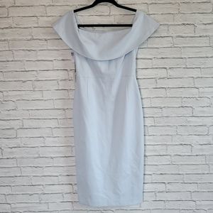 Babaton Pale Blue Ruslan Dress NWT